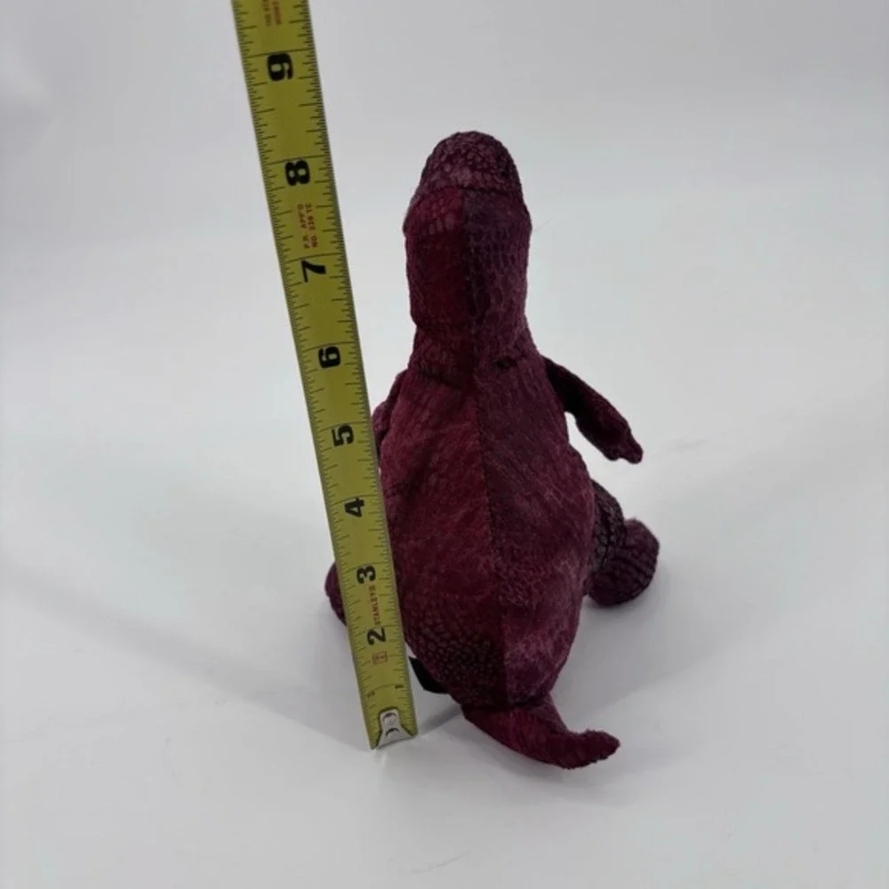 Russ‎ Zonies Earth Zone Megabyte Red T-Rex Dinosaur Beanbag Plush Stuffed 1997